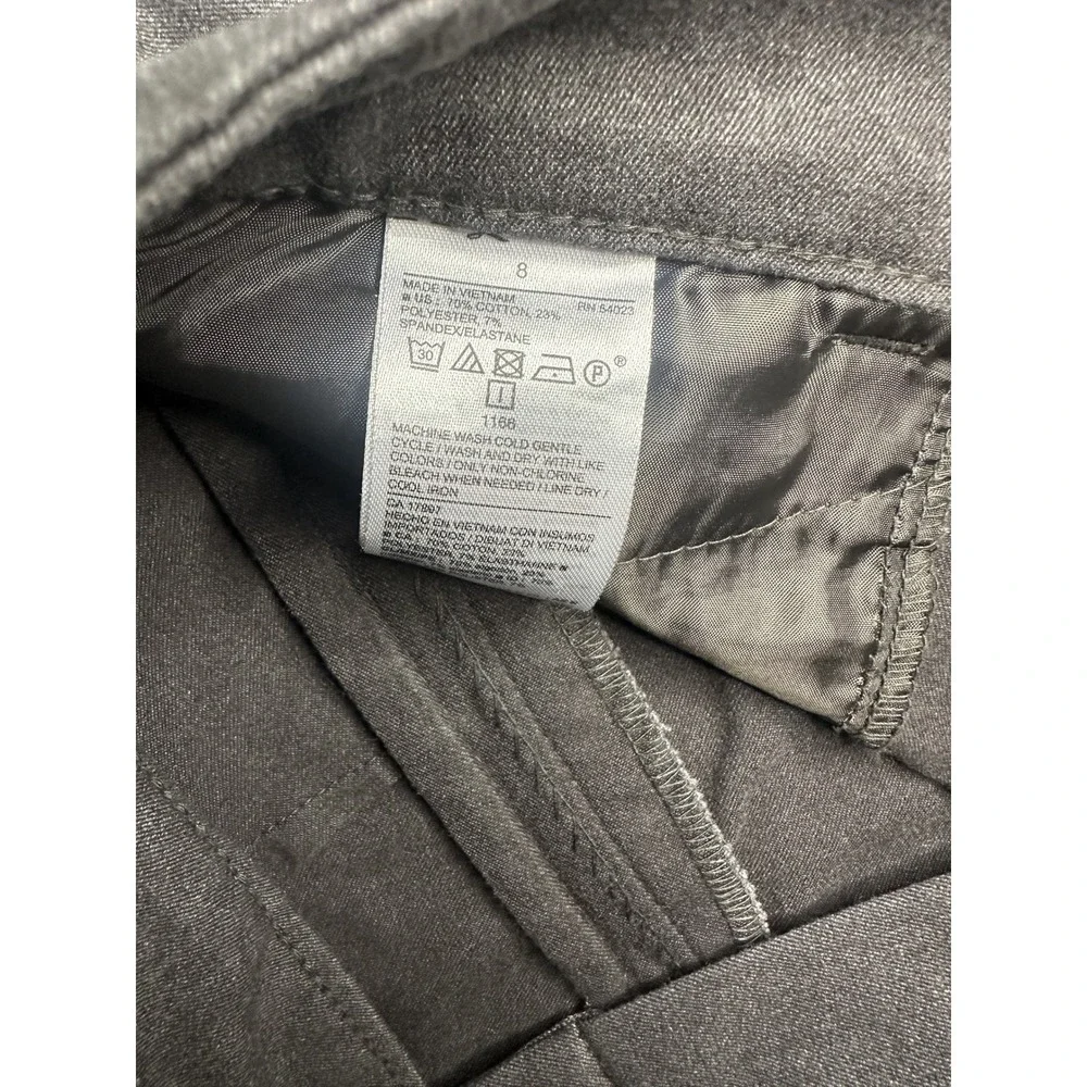 Old Navy Pixie Skinny Pants 8 Dark Gray‎ Charcoal Stretch Workwear